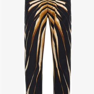 Roberto Cavalli Black and Brown Patterned Men's Jeans